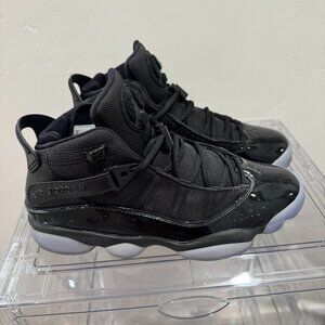 Jordan 6 Rings Black Ice Size 9